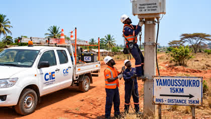 Installation électrique en cours d’intervention